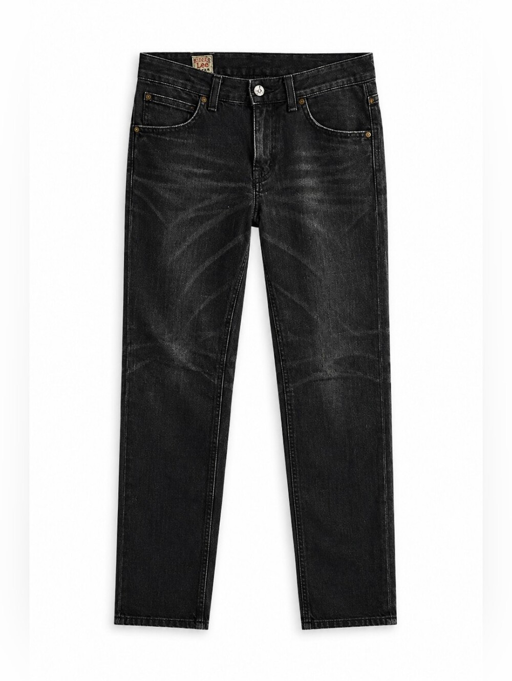 Vintage Lee Riders Low Rise Charcoal Straight Leg Jeans 27, Cool Girl, Y2k